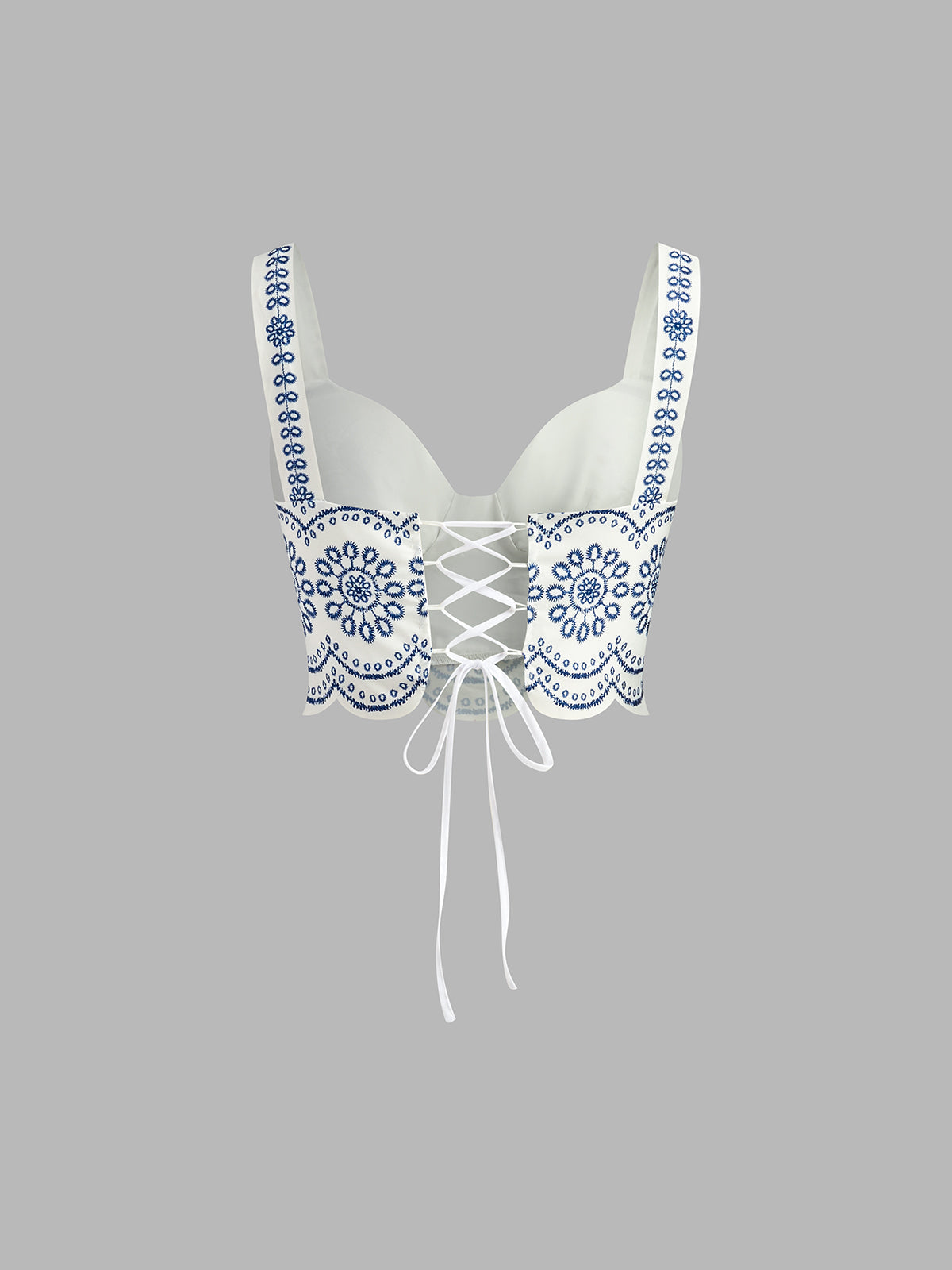 Printed Sleeveless Tie Back Skirt Set for Women