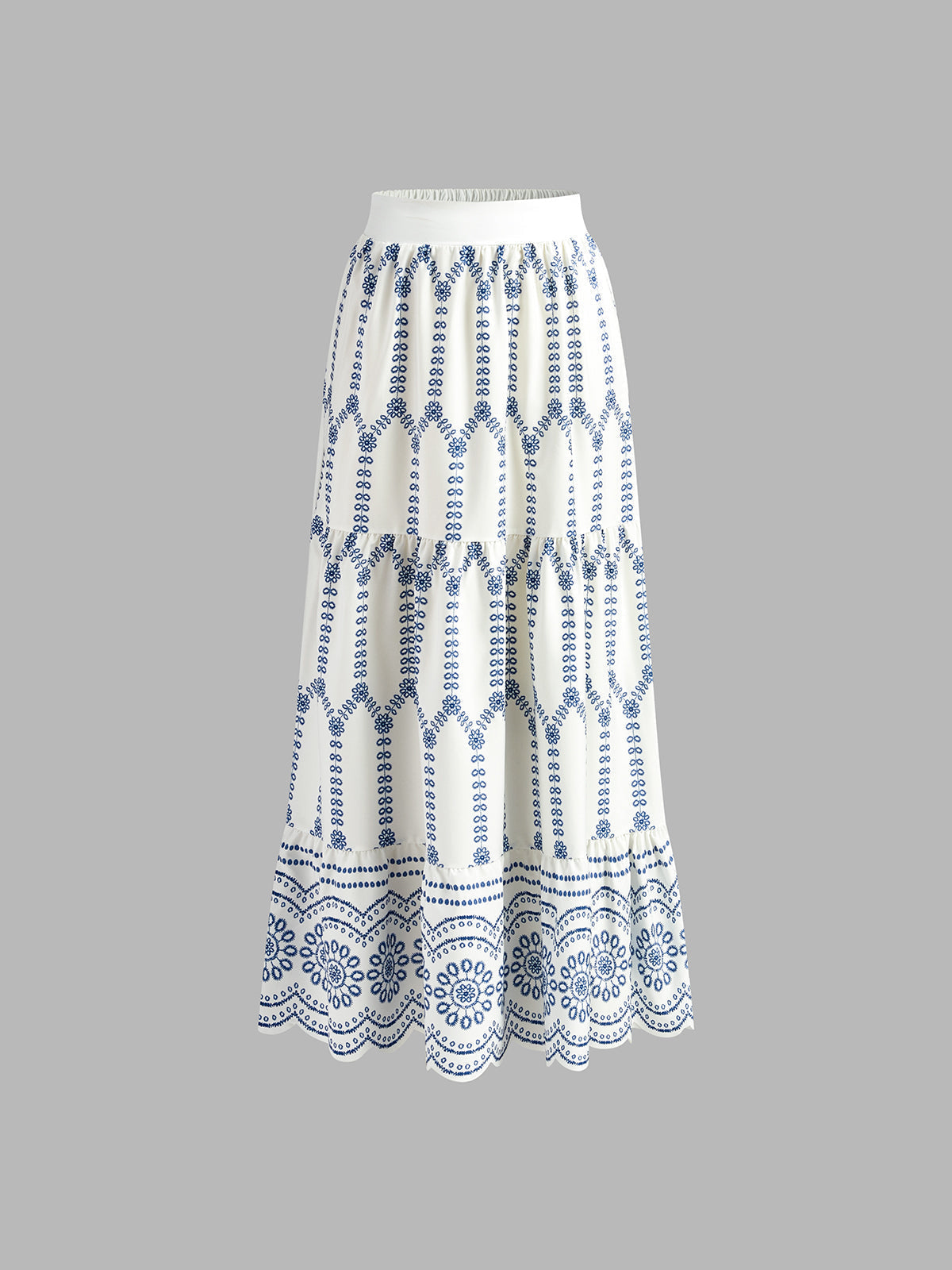 Printed Sleeveless Tie Back Skirt Set for Women