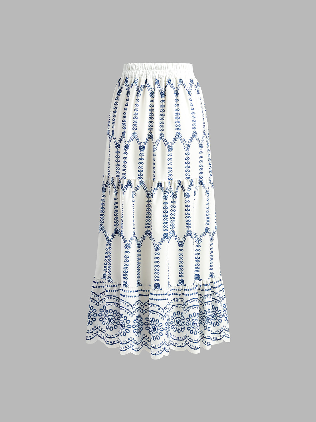 Printed Sleeveless Tie Back Skirt Set for Women