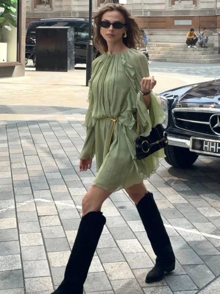 Flowy Tiered Mini Dress for Women