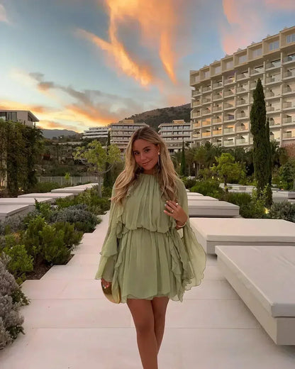Flowy Tiered Mini Dress for Women