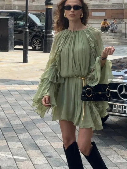 Flowy Tiered Mini Dress for Women