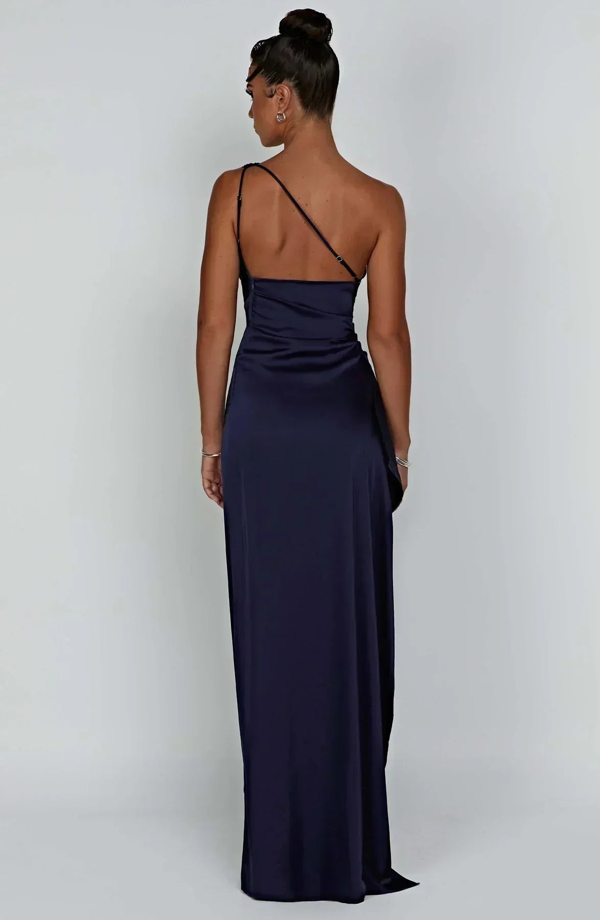 Women’s One Shoulder High Slit Maxi Gown