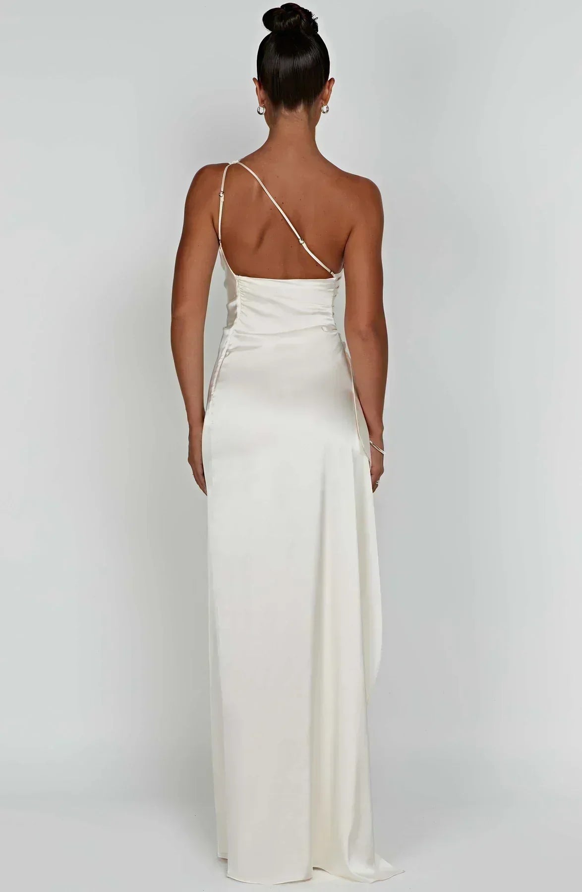 Women’s One Shoulder High Slit Maxi Gown