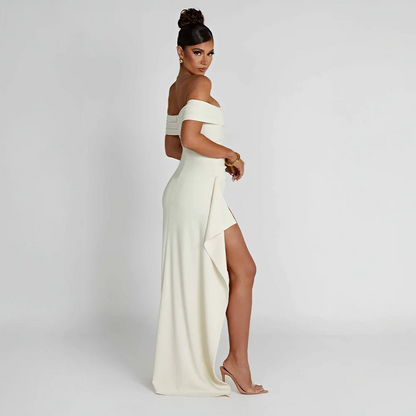 Women’s Off Shoulder Maxi Evening Dress