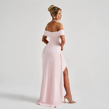 Women’s Off Shoulder Maxi Evening Dress