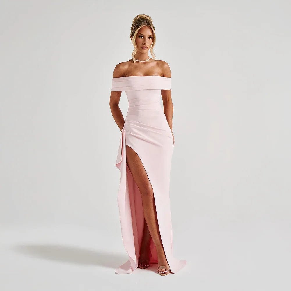 Women’s Off Shoulder Maxi Evening Dress