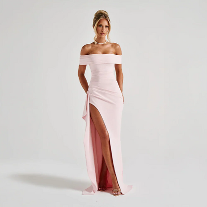 Women’s Off Shoulder Maxi Evening Dress