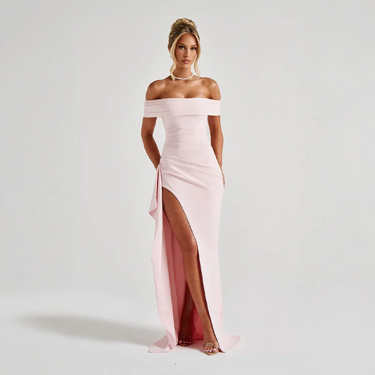 Women’s Off Shoulder Maxi Evening Dress