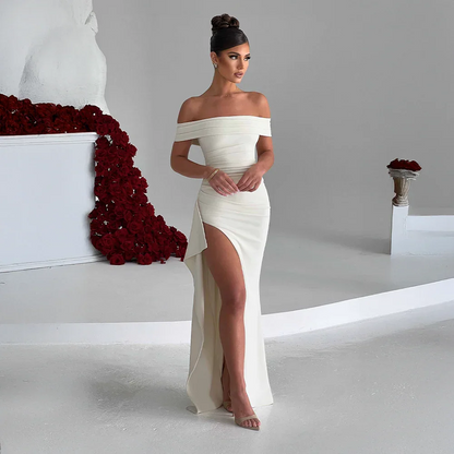 Women’s Off Shoulder Maxi Evening Dress