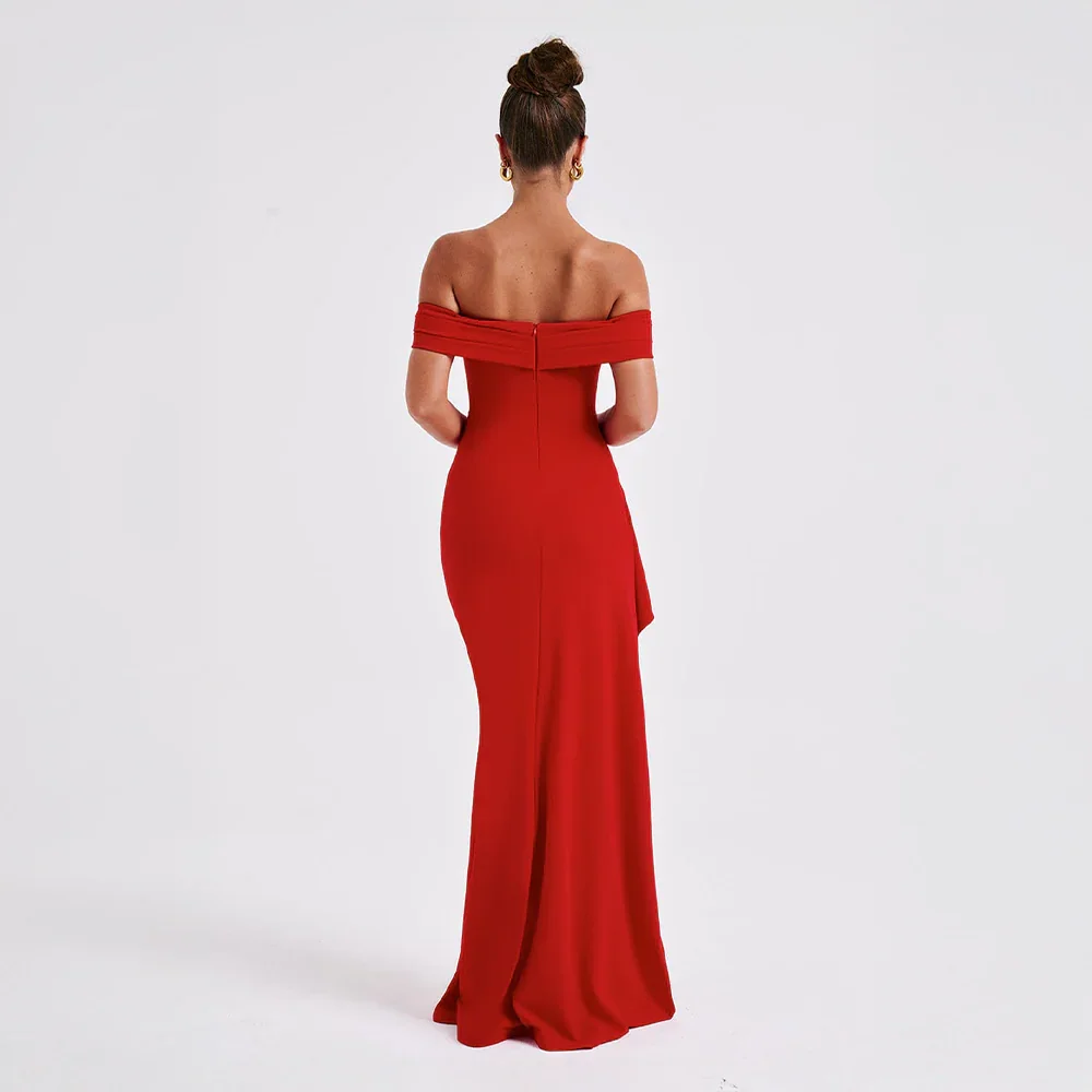 Women’s Off Shoulder Maxi Evening Dress