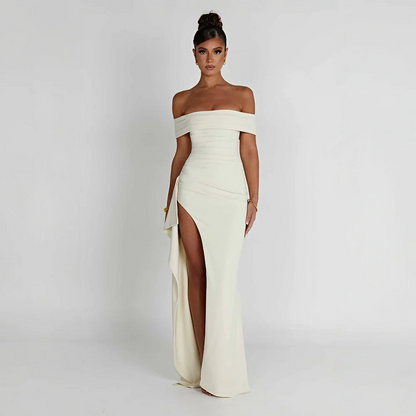 Women’s Off Shoulder Maxi Evening Dress