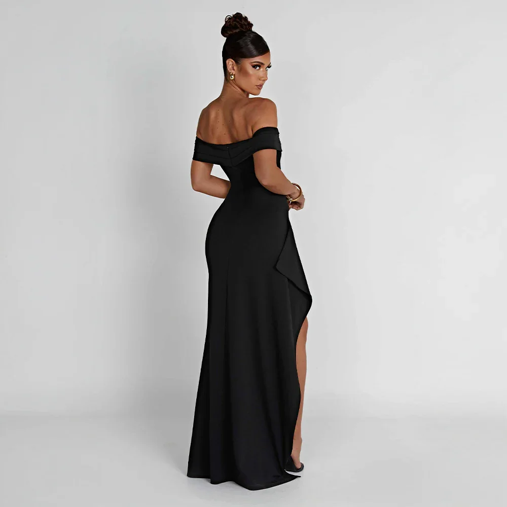 Women’s Off Shoulder Maxi Evening Dress