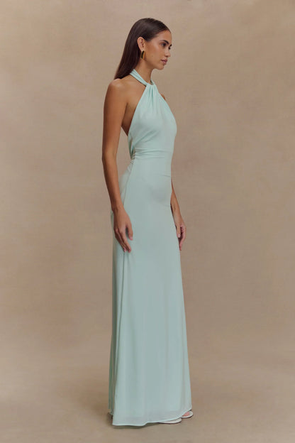 Backless Halter Maxi Dress for Women