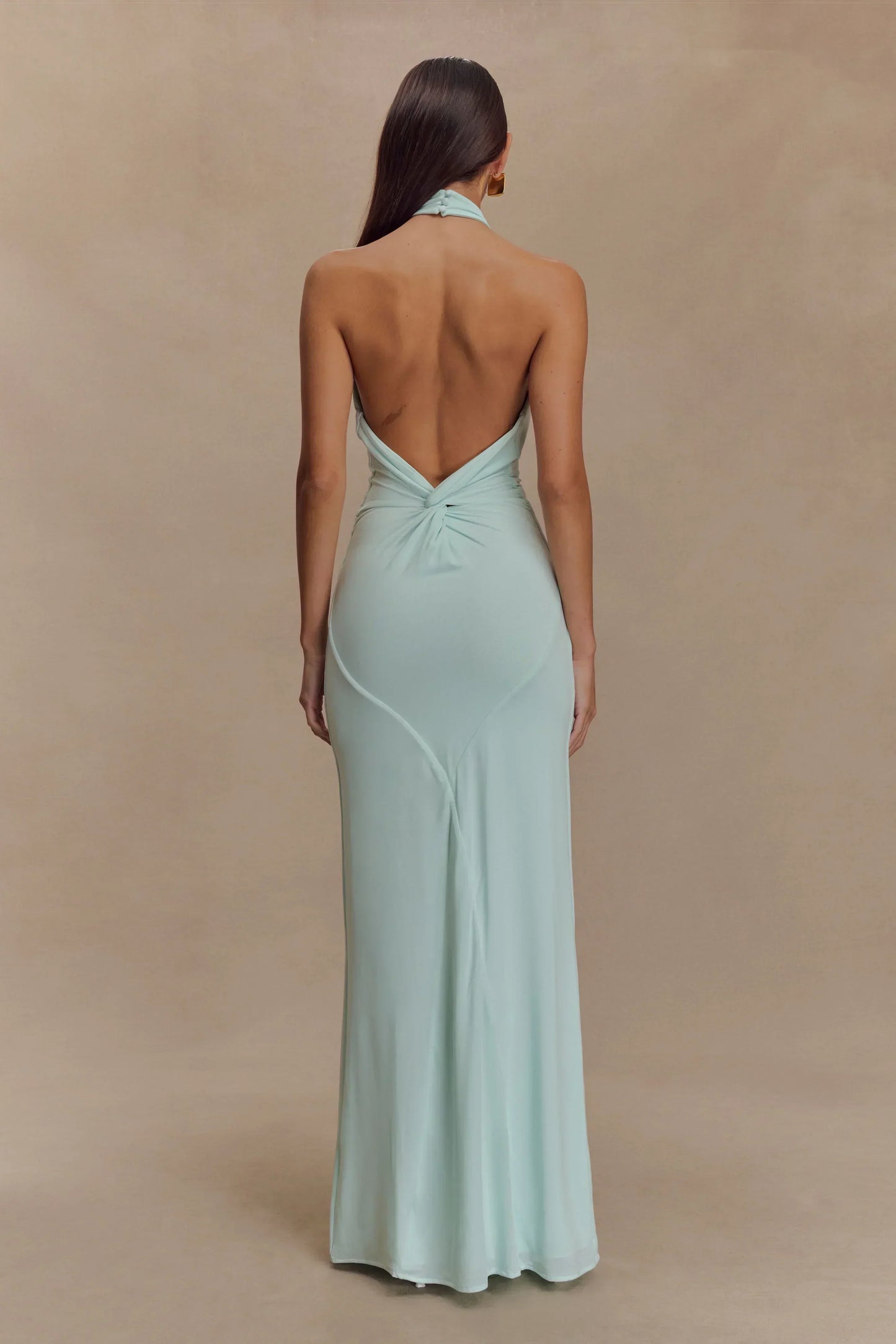 Backless Halter Maxi Dress for Women
