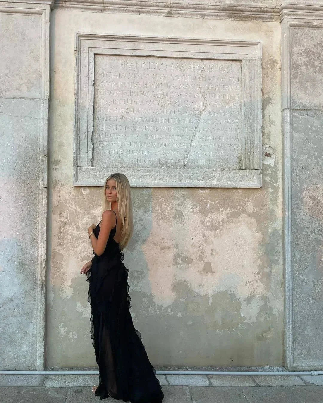 Ruffle Slip Maxi Dress for Women