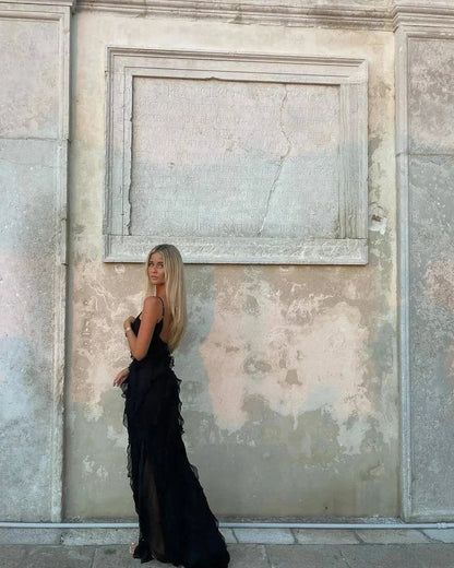 Ruffle Slip Maxi Dress for Women