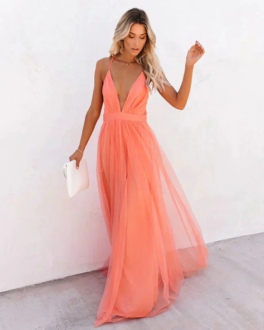 Elegant Backless Maxi Dress for Women