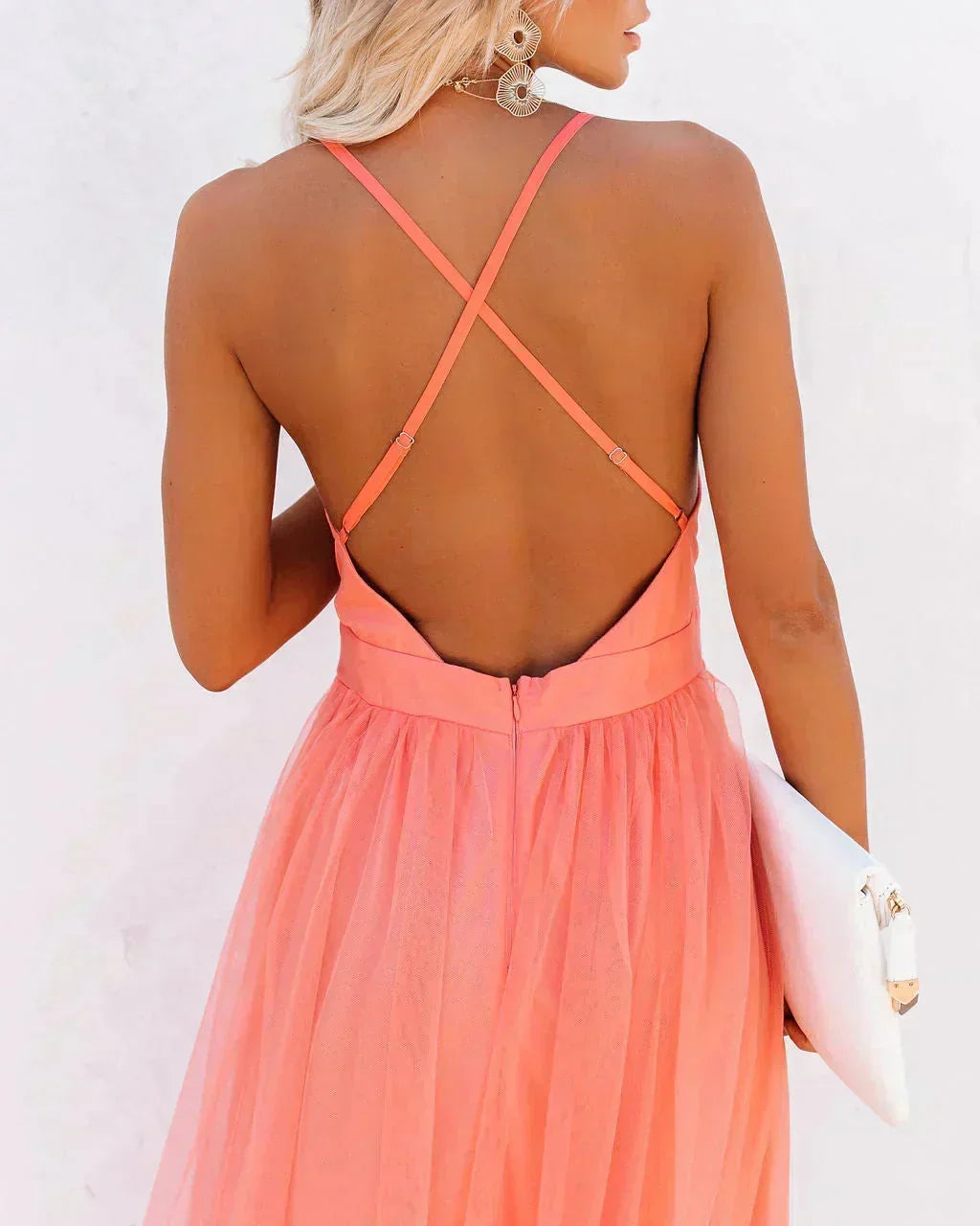Elegant Backless Maxi Dress for Women