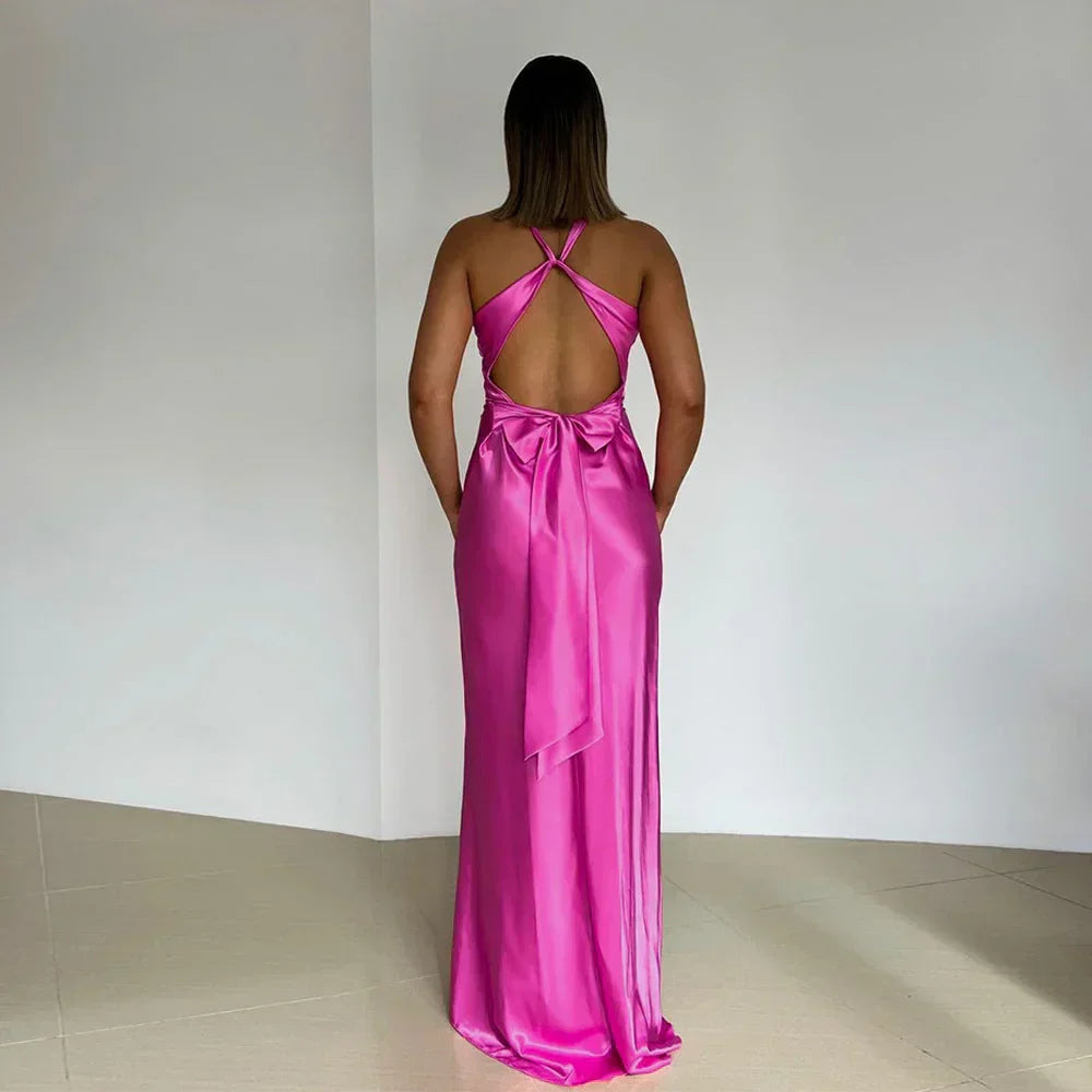 Women’s Sleeveless Elegant Backless Maxi Dress