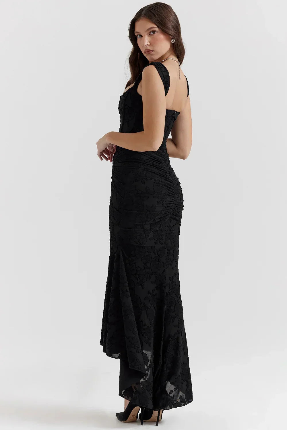 Ruched Mermaid Midi Dress for Women