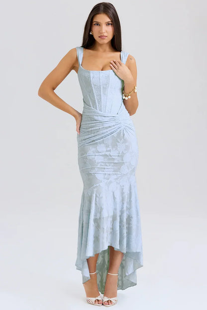 Ruched Mermaid Midi Dress for Women