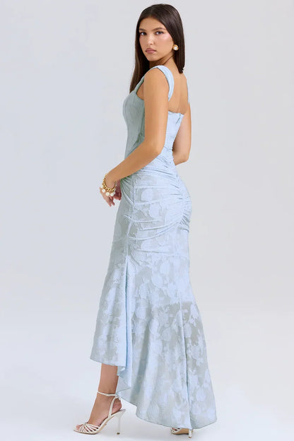 Ruched Mermaid Midi Dress for Women