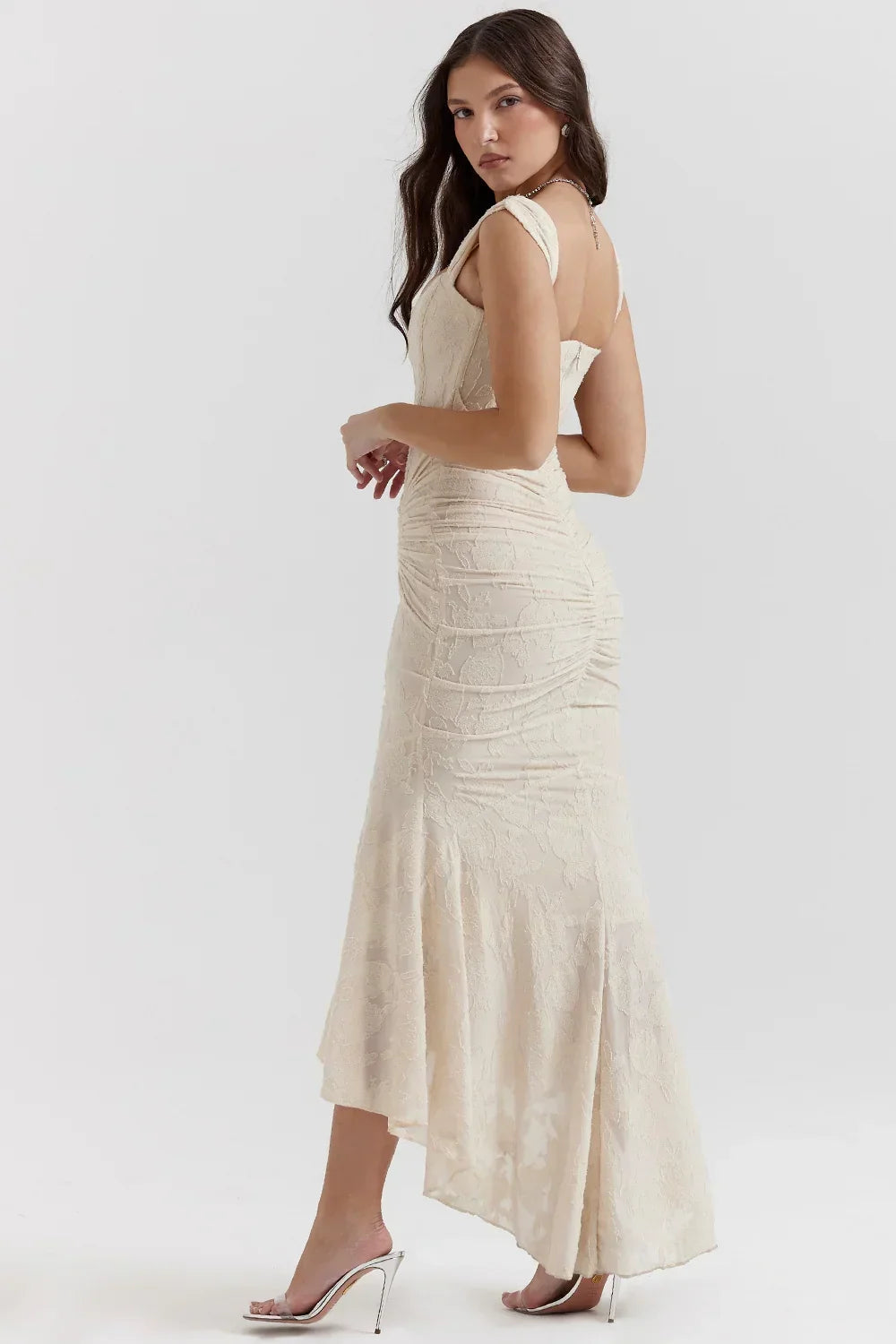 Ruched Mermaid Midi Dress for Women