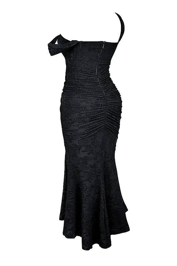 Ruched Mermaid Midi Dress for Women