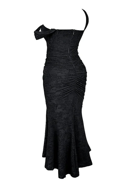 Ruched Mermaid Midi Dress for Women