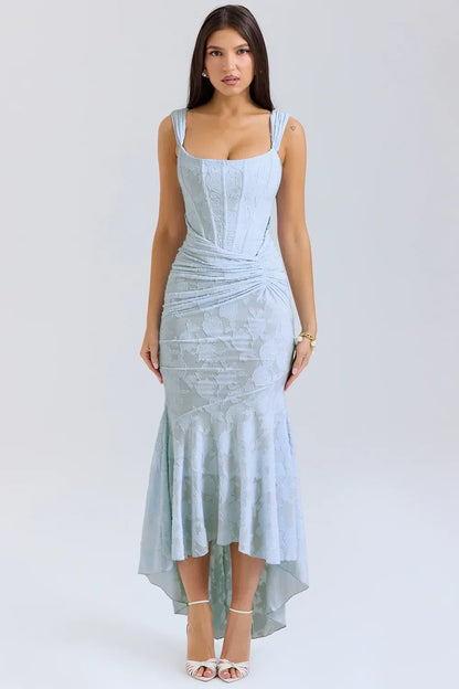 Ruched Mermaid Midi Dress for Women