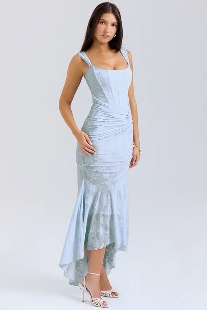 Ruched Mermaid Midi Dress for Women