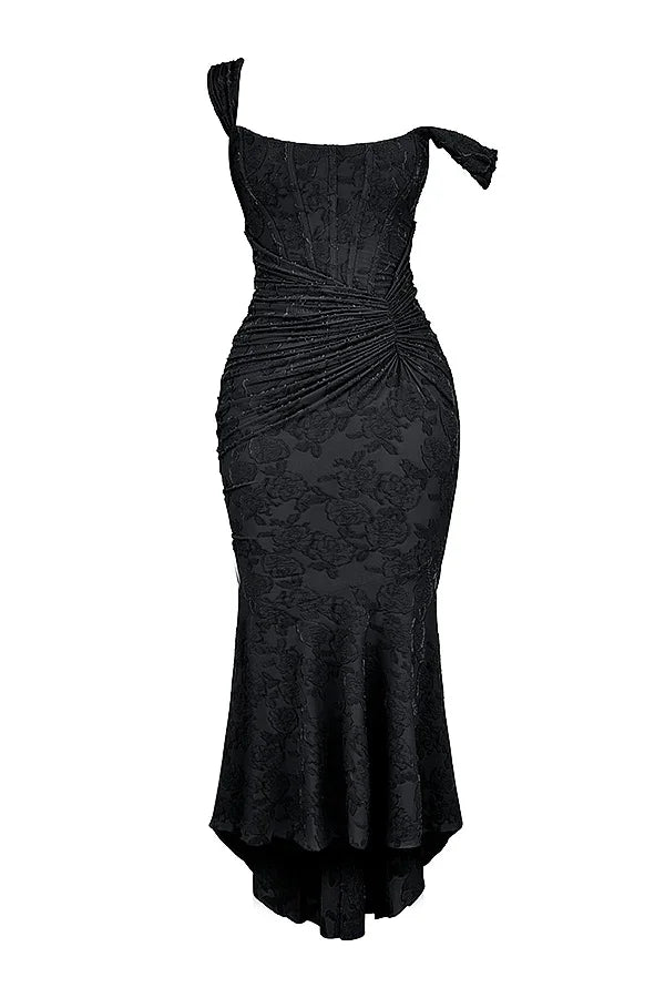 Ruched Mermaid Midi Dress for Women