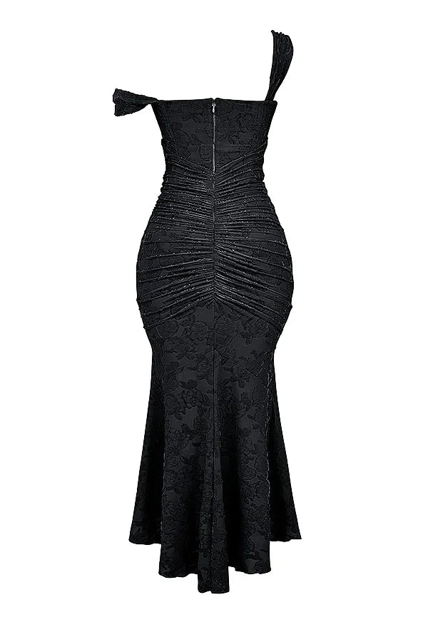 Ruched Mermaid Midi Dress for Women