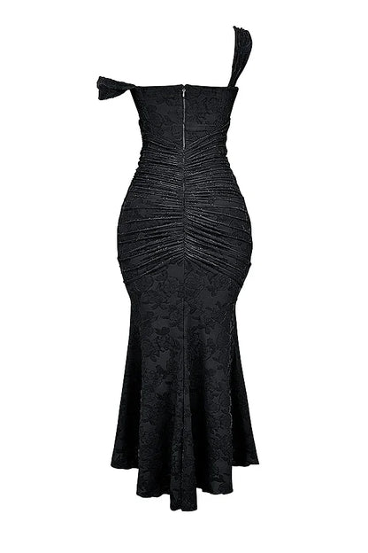 Ruched Mermaid Midi Dress for Women