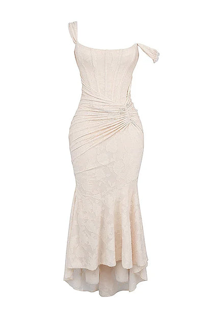 Ruched Mermaid Midi Dress for Women