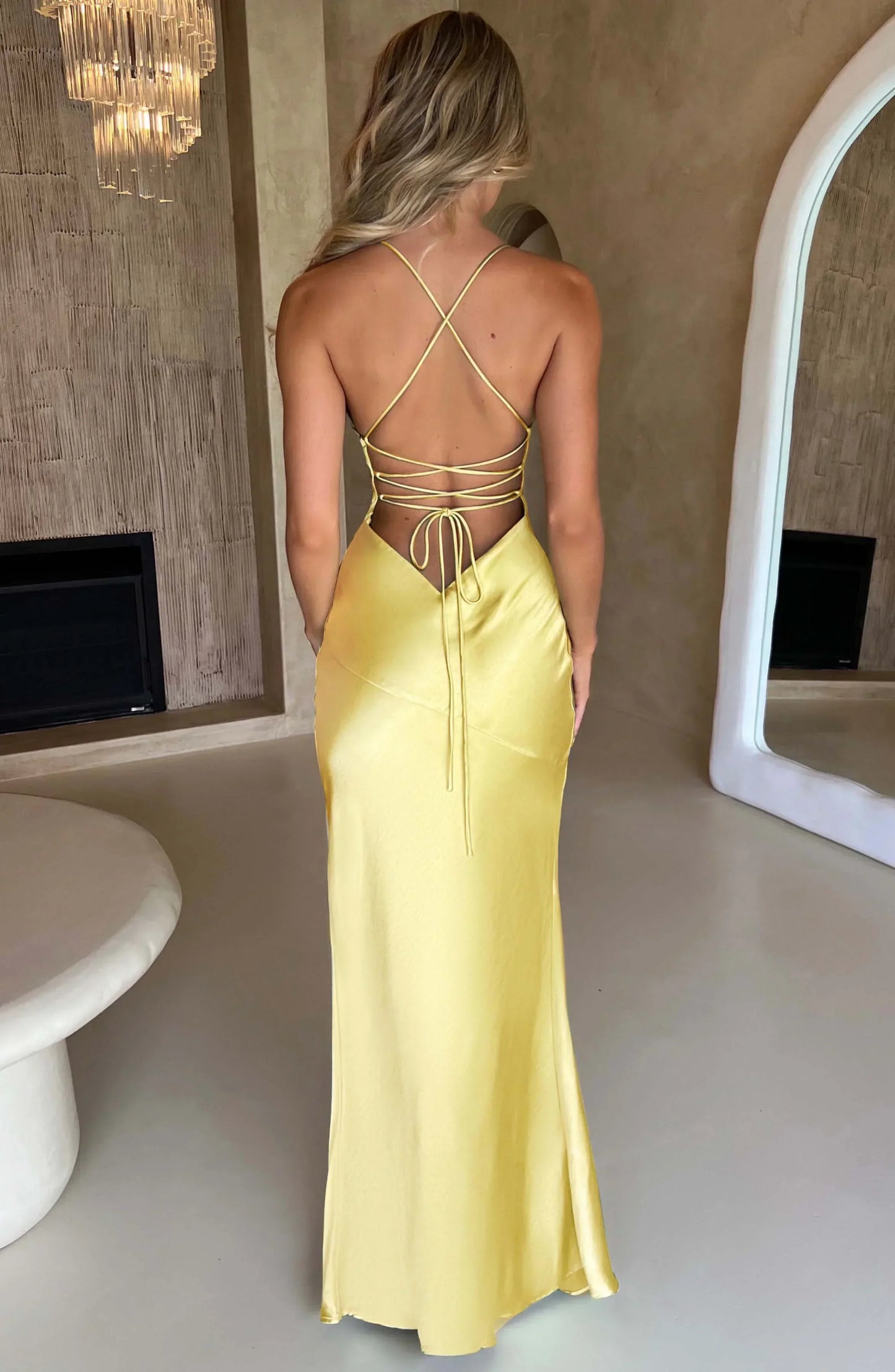 Women’s Backless Spaghetti Strap Maxi Dress