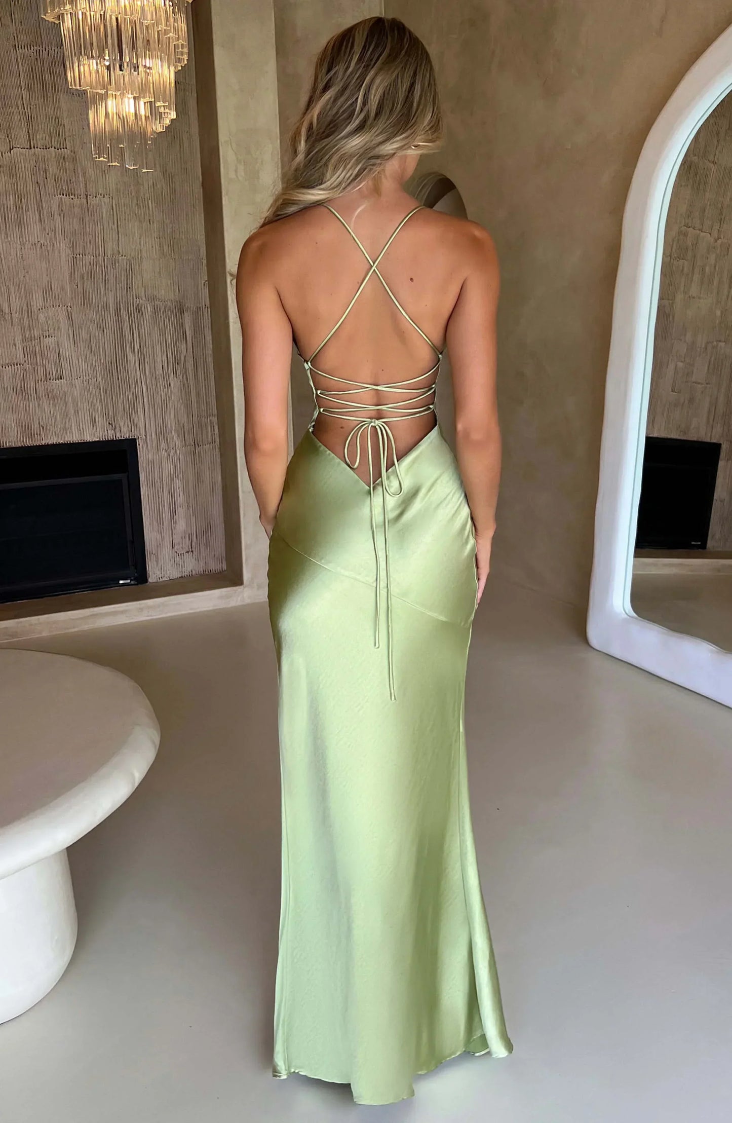 Women’s Backless Spaghetti Strap Maxi Dress