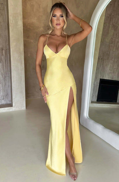 Women’s Backless Spaghetti Strap Maxi Dress