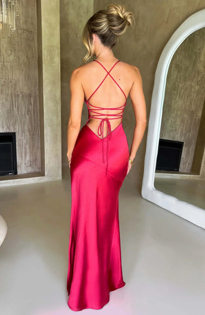 Women’s Backless Spaghetti Strap Maxi Dress