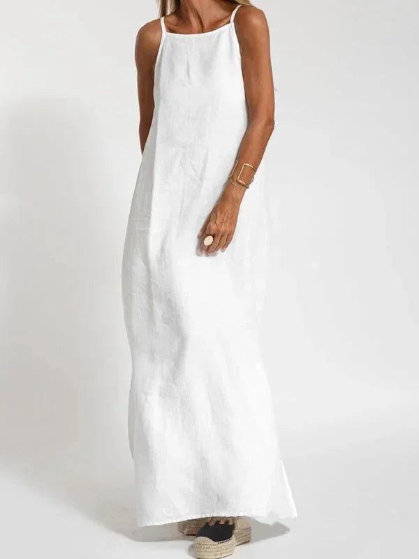 Women’s Casual Sleeveless Side Slit Maxi Dress
