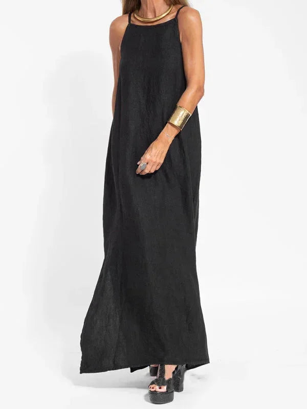 Women’s Casual Sleeveless Side Slit Maxi Dress