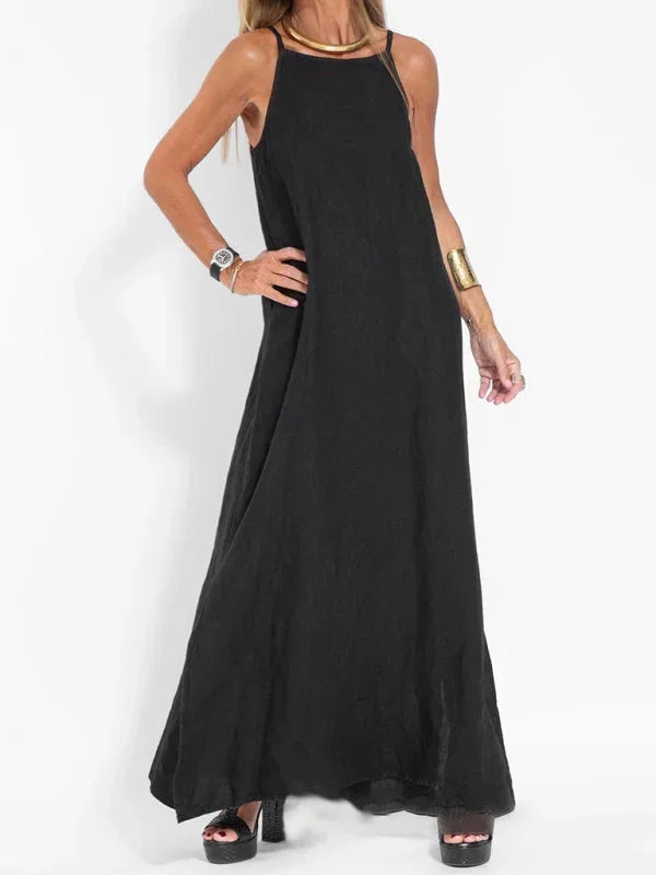 Women’s Casual Sleeveless Side Slit Maxi Dress