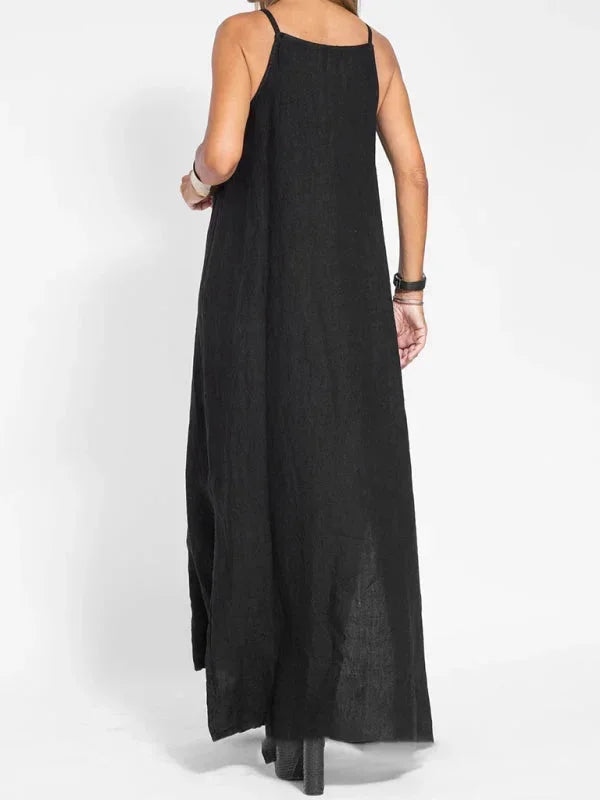 Women’s Casual Sleeveless Side Slit Maxi Dress