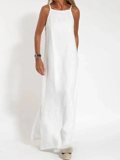 Women’s Casual Sleeveless Side Slit Maxi Dress