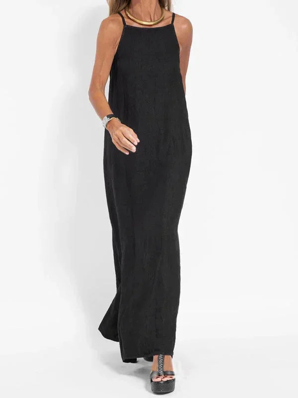 Women’s Casual Sleeveless Side Slit Maxi Dress