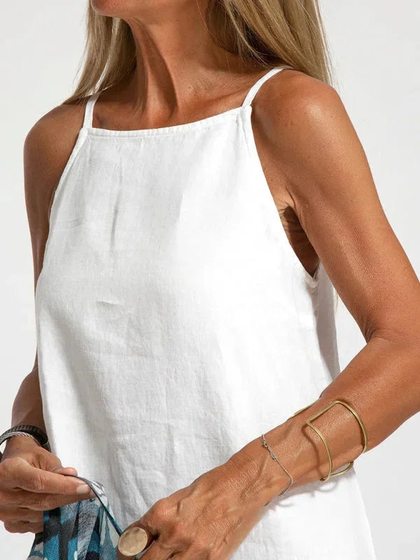 Women’s Casual Sleeveless Side Slit Maxi Dress