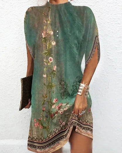 Batwing Sleeve Mini Dress for Women Evening Wear