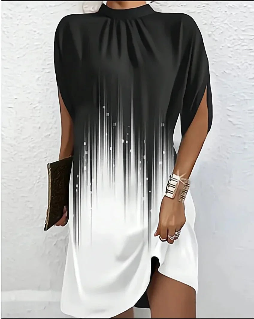 Batwing Sleeve Mini Dress for Women Evening Wear