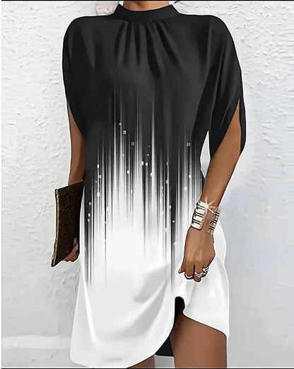 Batwing Sleeve Mini Dress for Women Evening Wear
